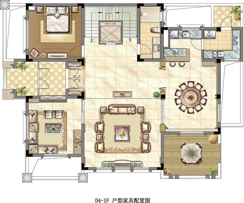 虹桥融景5室4厅3卫350㎡户型图