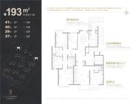 万科翡翠江湾4室2厅3卫193㎡户型图