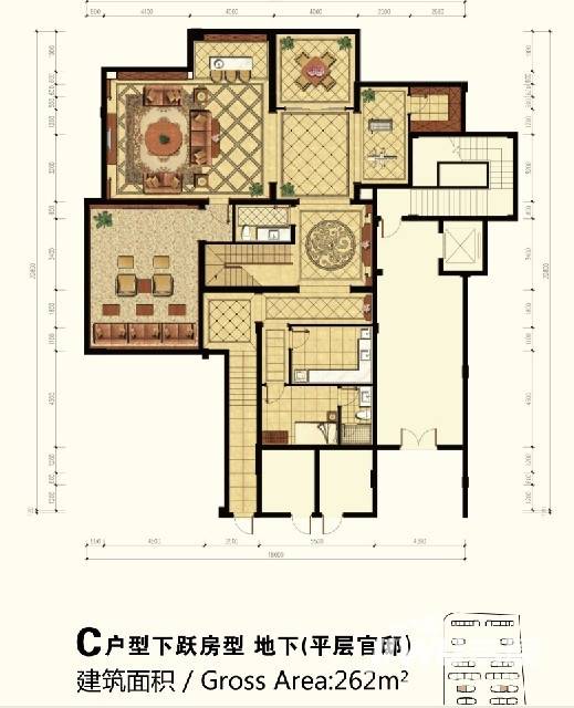 绿城玉兰花园御园普通住宅262㎡户型图