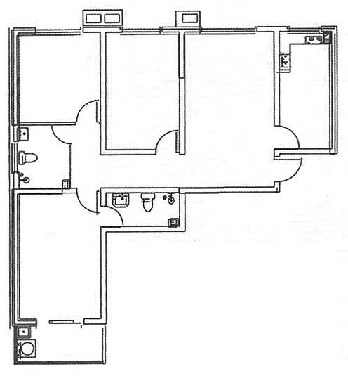 怡安家园普通住宅117㎡户型图