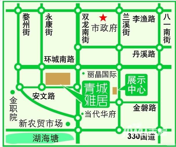 广天青城雅居位置交通图图片