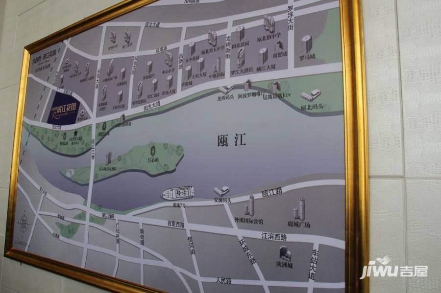 大自然滨江花园沙盘图图片