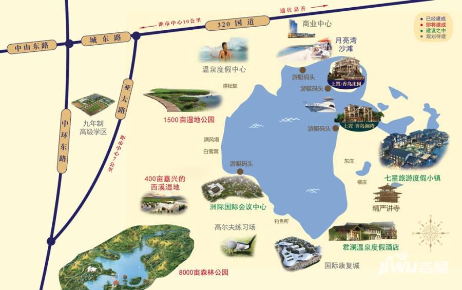 上置香岛澜湾位置交通图1