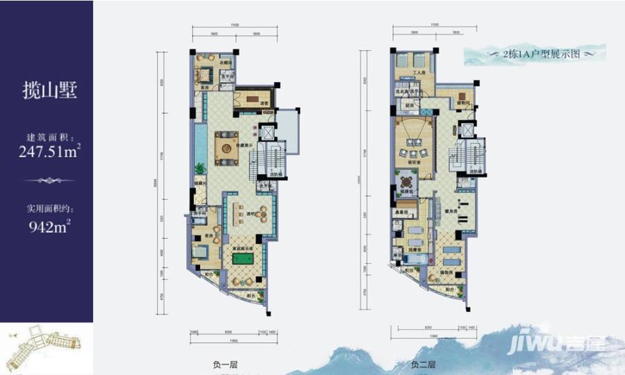 京基云景梧桐7室2厅4卫942㎡户型图