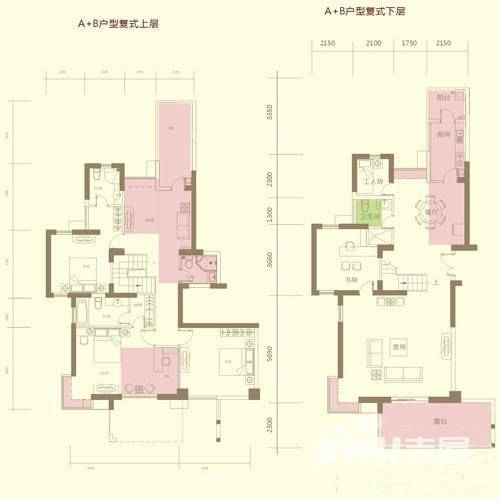 金山碧海5室3厅3卫户型图