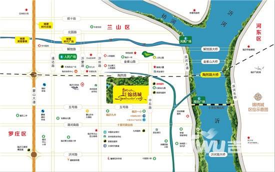 城建锦绣城位置交通图图片
