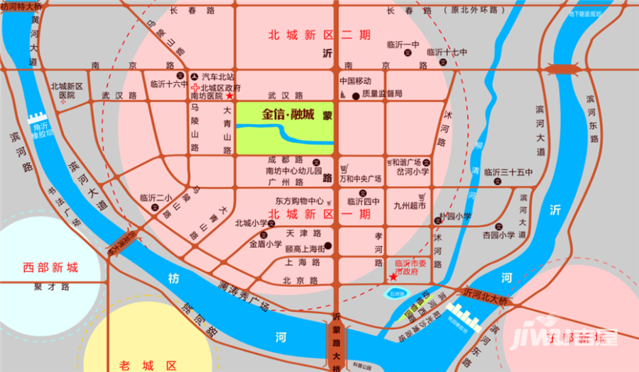 金信融城位置交通图图片
