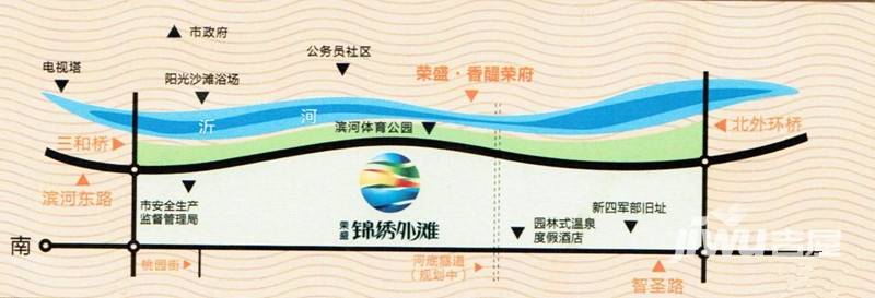 荣盛锦绣外滩位置交通图