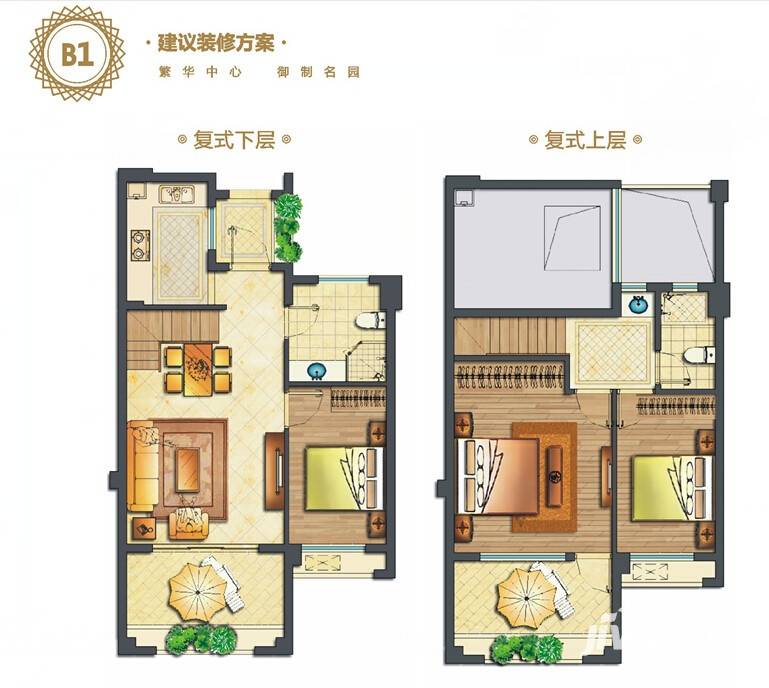 诚盛御景普通住宅88㎡户型图