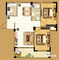 荣邦西城国际普通住宅88.9㎡户型图