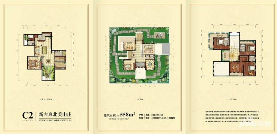 信华映日荷花普通住宅558㎡户型图