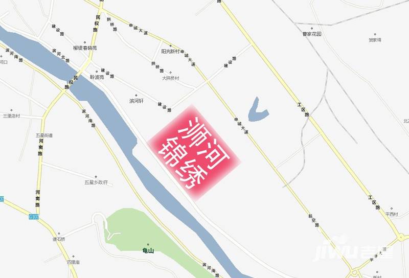 浉河锦绣位置交通图图片