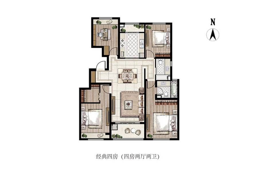 雅戈尔紫玉花园户型图