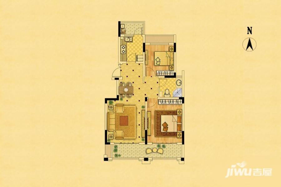 中南锦苑普通住宅85㎡户型图