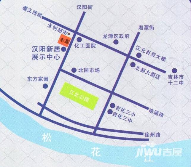 汉阳新居位置交通图图片