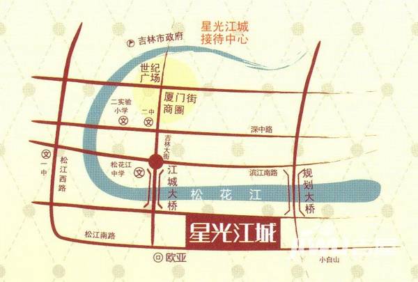 星光江城位置交通图