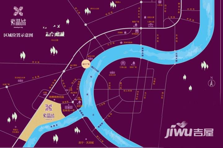 广泽紫晶城位置交通图图片