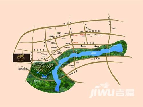 丽彩溪悦城位置交通图图片