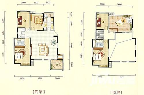 金泰丝路花城5室2厅2卫190㎡户型图