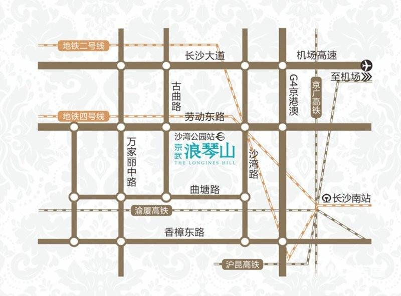 京武浪琴山位置交通图
