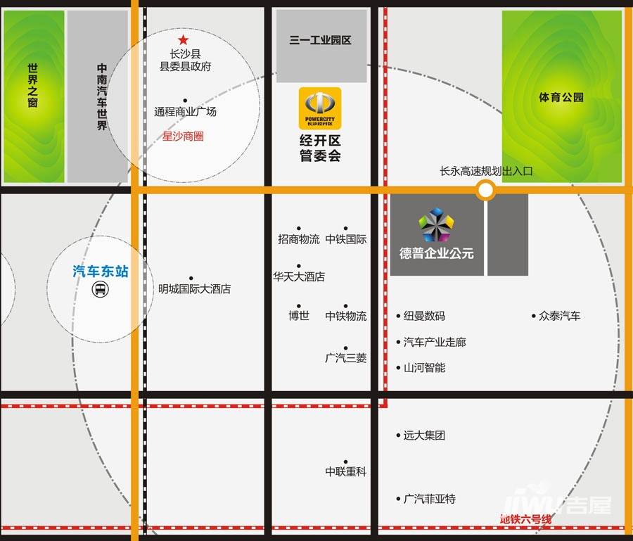 德普企业公元位置交通图图片