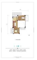 恒大揽湖苑普通住宅70.6㎡户型图