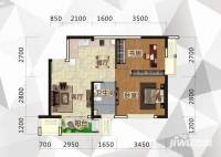 绿地中央广场普通住宅62.6㎡户型图