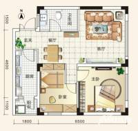 阳光100后海普通住宅73㎡户型图