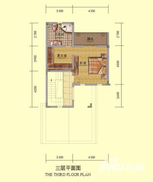 万业巴厘岛3室3厅4卫191.9㎡户型图