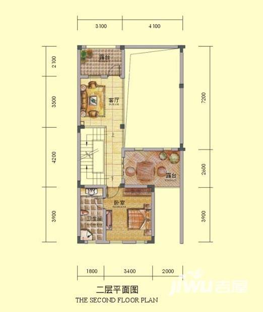 万业巴厘岛3室3厅4卫191.9㎡户型图