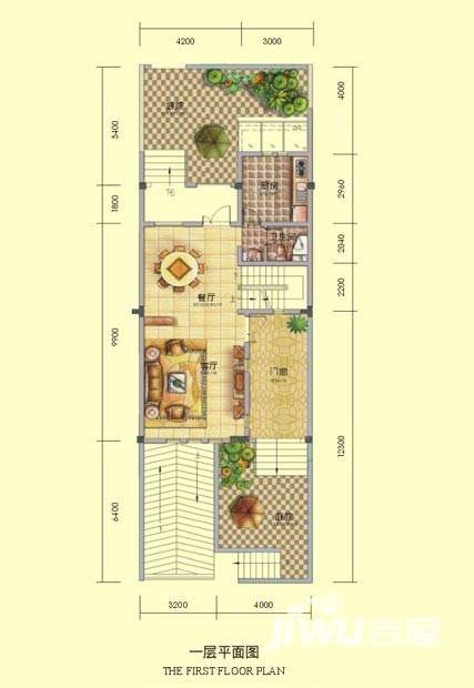 万业巴厘岛3室3厅3卫209.7㎡户型图