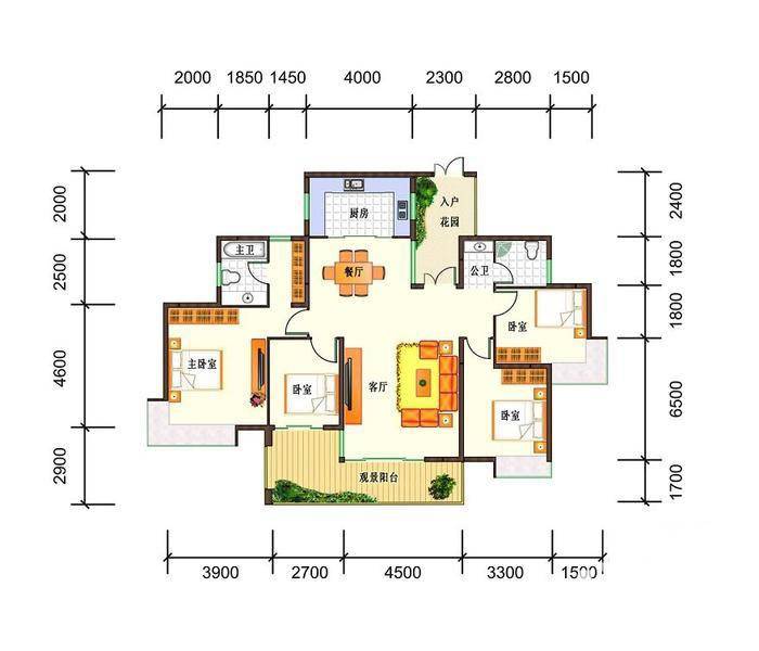 勤诚达雅阁国际普通住宅149.4㎡户型图