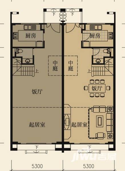 盈峰翠邸悦墅盈峰翠邸户型图 b1户型0421-1一层 205㎡