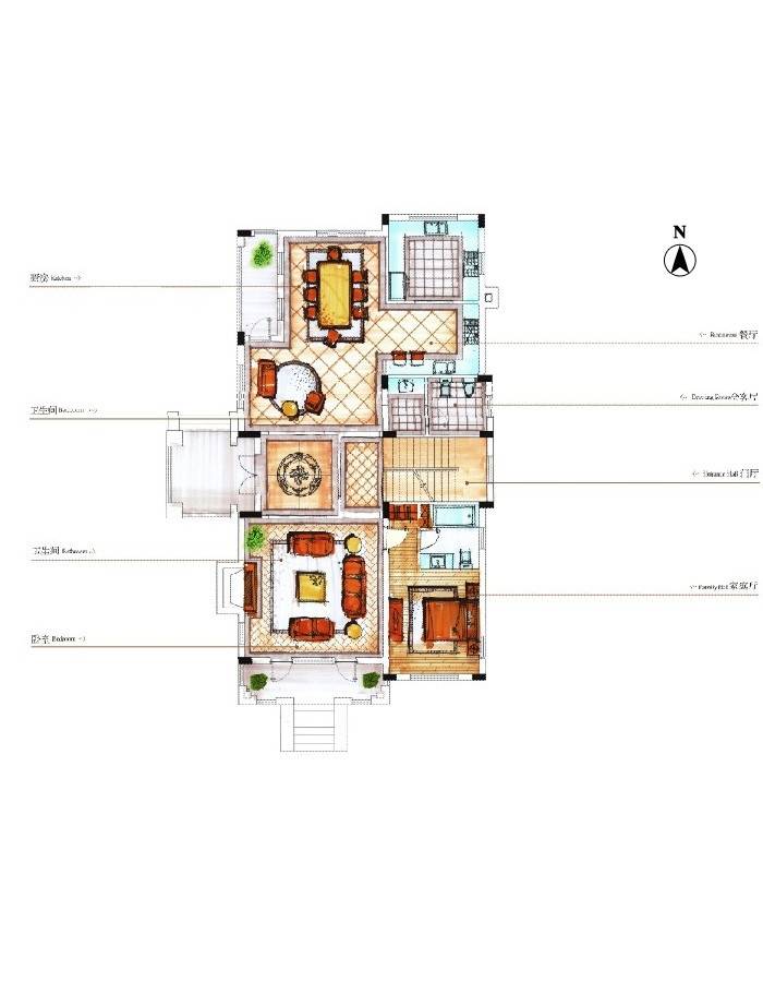 美洲故事普通住宅362㎡户型图