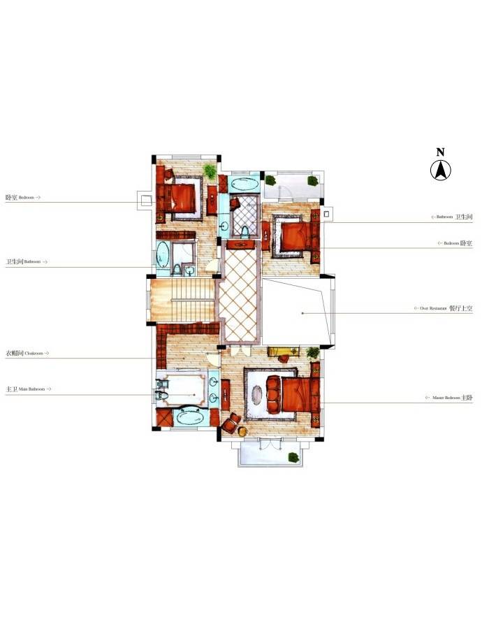 美洲故事普通住宅379㎡户型图