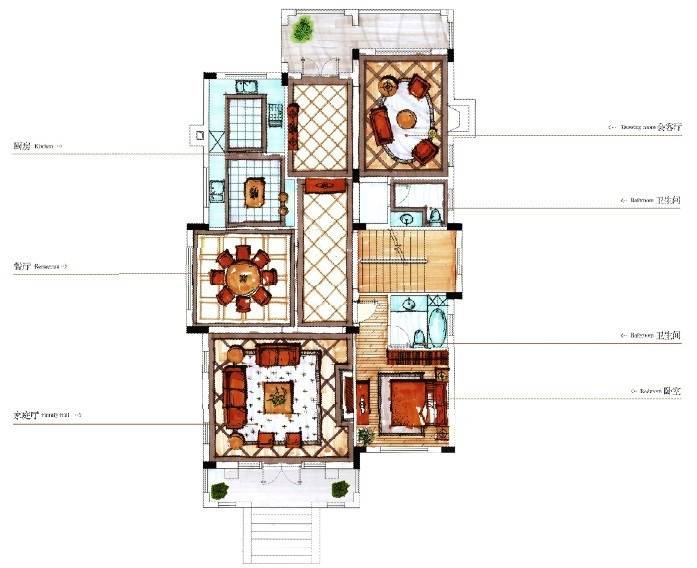 美洲故事普通住宅379㎡户型图