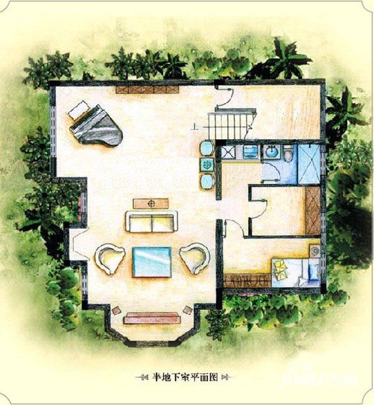 美洲故事1室1厅0卫361.8㎡户型图