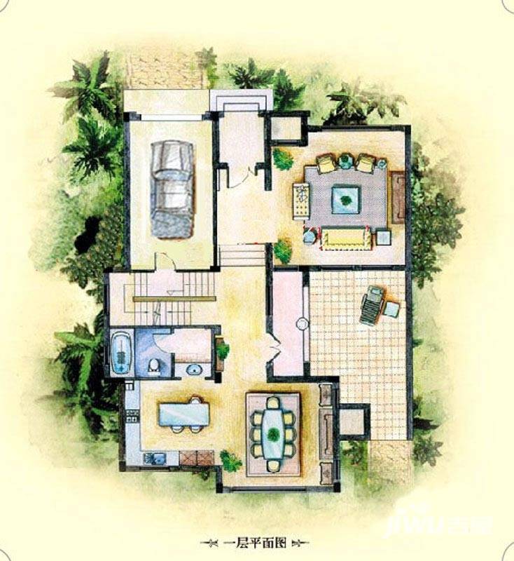 美洲故事0室2厅1卫341.5㎡户型图