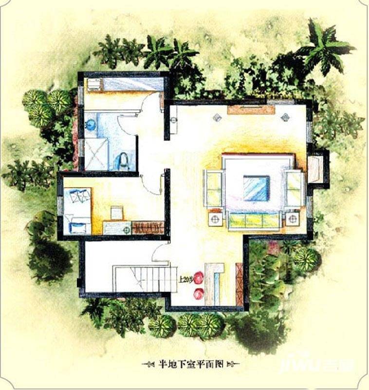 美洲故事1室1厅1卫352.2㎡户型图