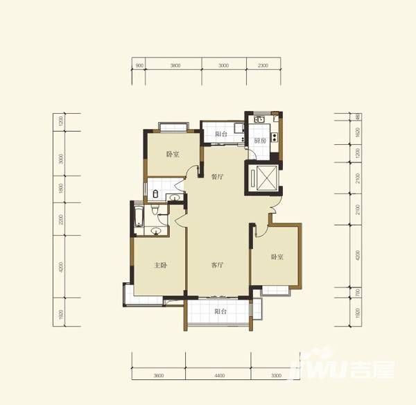 星语林汀湘十里普通住宅268㎡户型图