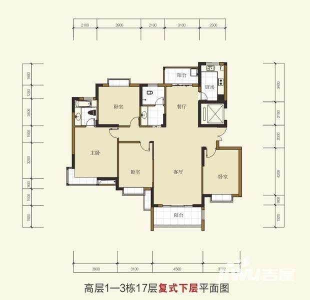 星语林汀湘十里普通住宅298㎡户型图