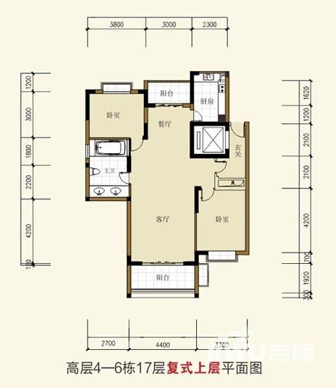 星语林汀湘十里普通住宅268㎡户型图