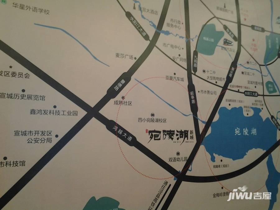 宛陵湖新城位置交通图