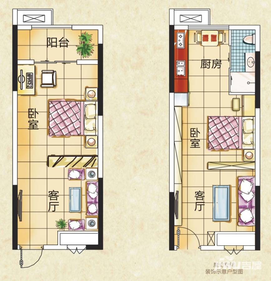 檀宫1室1厅0卫户型图