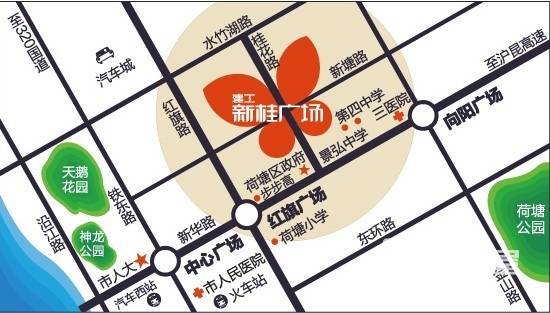 建工新桂广场位置交通图图片