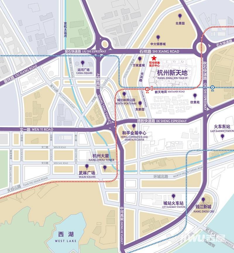 杭州新天地位置交通图4