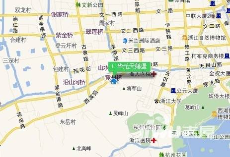 华元天鹅堡位置交通图