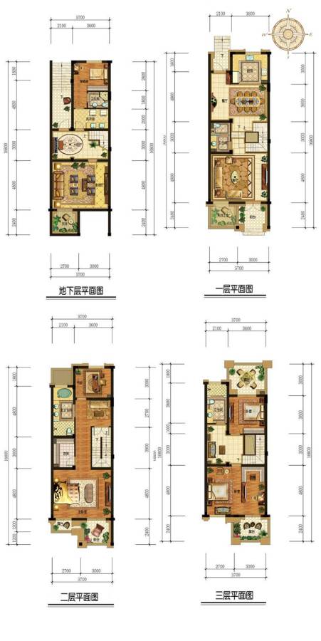 星运丽园兰逸5室2厅2卫239㎡户型图