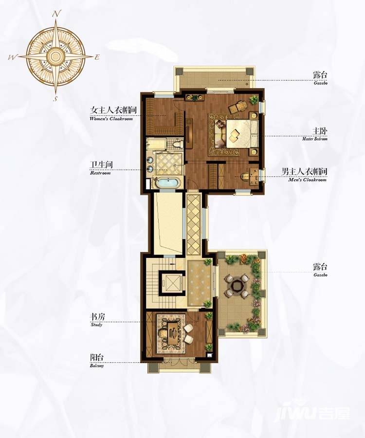 鹭栖湖7室4厅9卫450㎡户型图