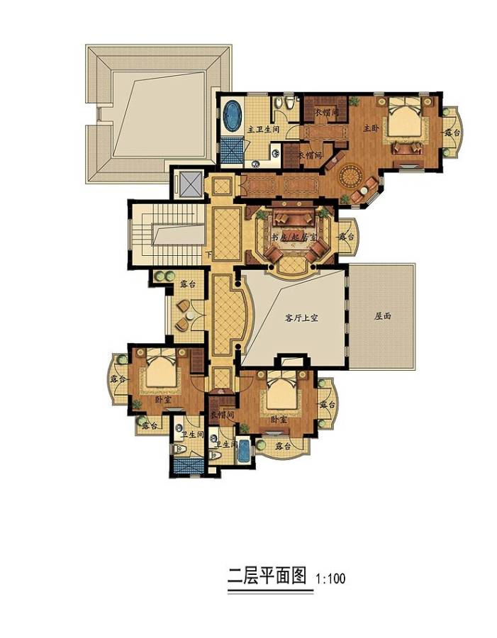 麒麟山庄普通住宅829.8㎡户型图